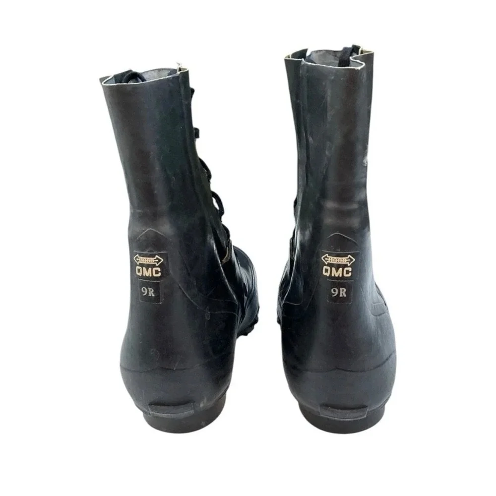 Hood QMC‎ Mens 9R Black Rubber  Cold Weather Boots US Military Surplus